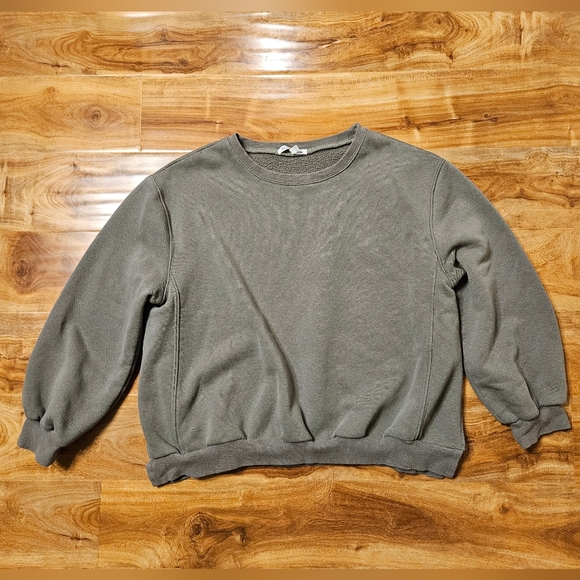 Sage green crew neck sweater, S - Picture 1 of 3